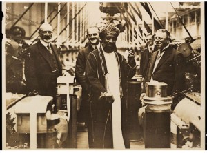 The Sultan being shown round a European-owned factory circa 1920-1930 - Winterton Collection of East African Photographs: 68-2