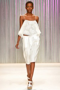 Flaviana Matata in a Tracy Reese creation at the NY show