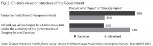 Fig (3) Citizen’s views on structure of the Government 