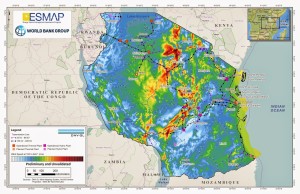 Wind speed and energy data for Tanzania (ESMAP)