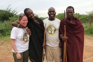 >>Dr Amy Dickman with Barabaig tribesmen. Photo Ruaha Carnivore Project http://ruahacarnivoreproject.com/  